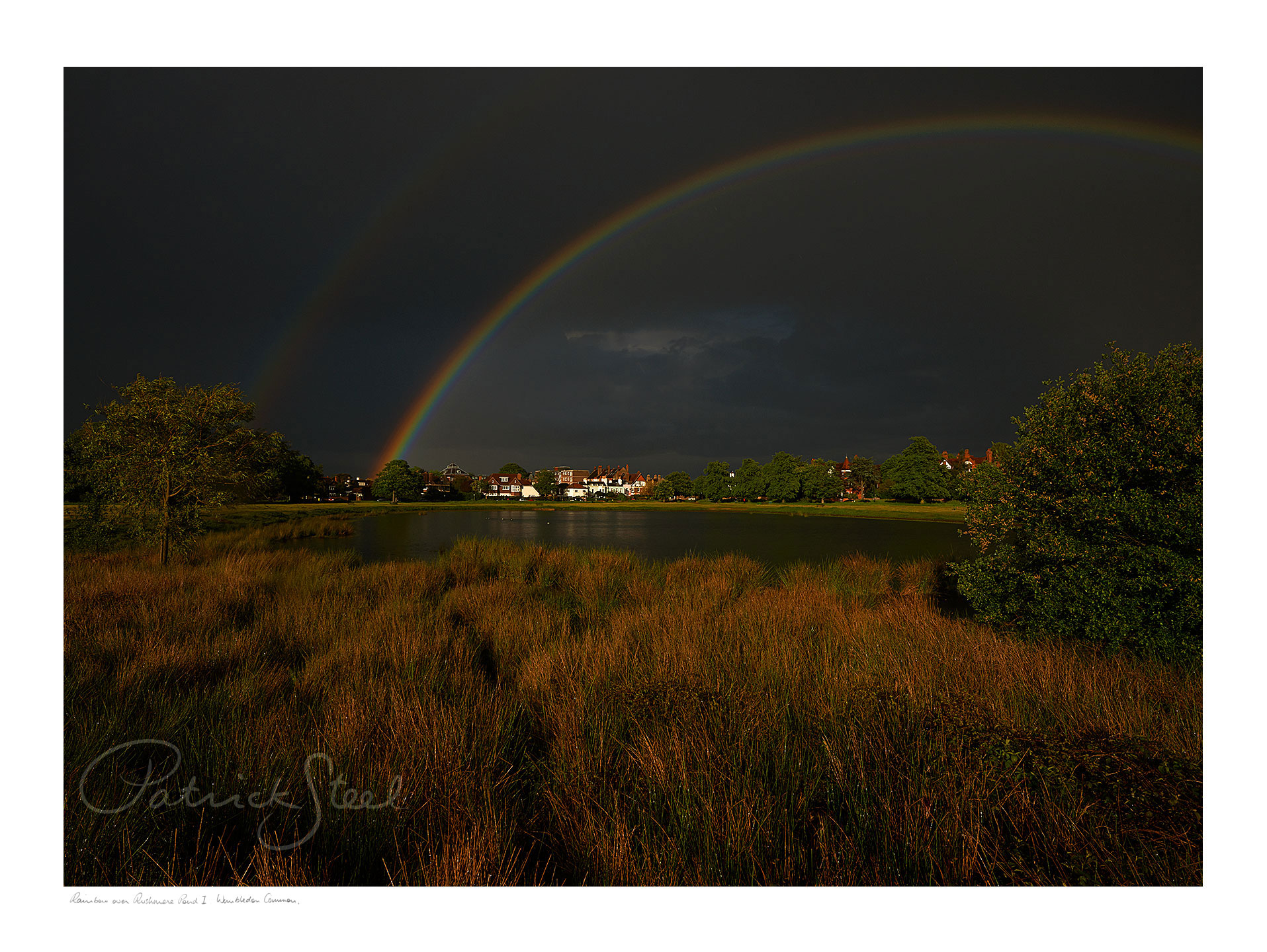 Rainbow over Rushmere Pond I, Wimbledon Common | <a href=