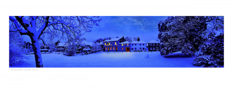 photograph the crooked billet pub in snow wimbledon common patrick steel snow scene