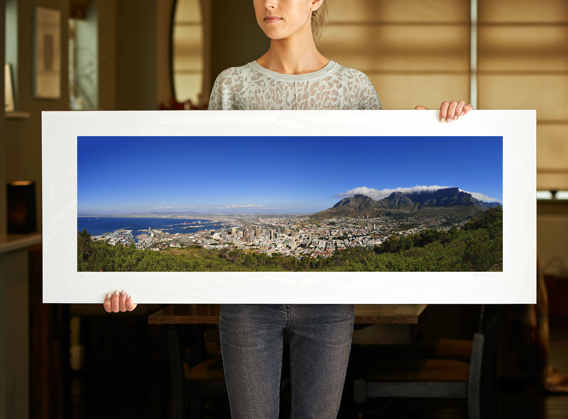 A 40 inch sample of: View from Signal Hill | Cape Town, South Africa, III | <a href=