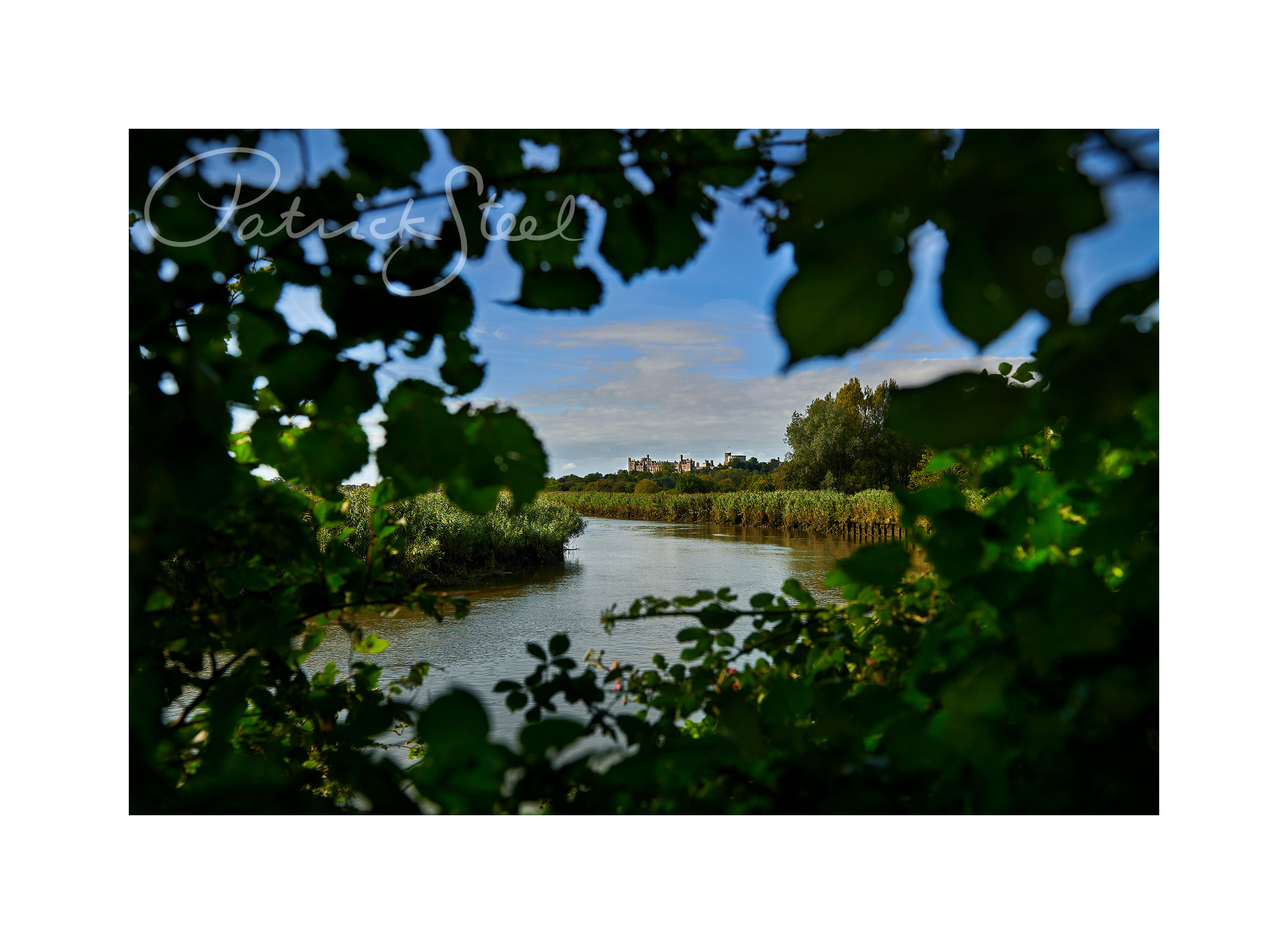 limited edition print of arundel castle across the river arun landscape photograph by british photographer patrick steel