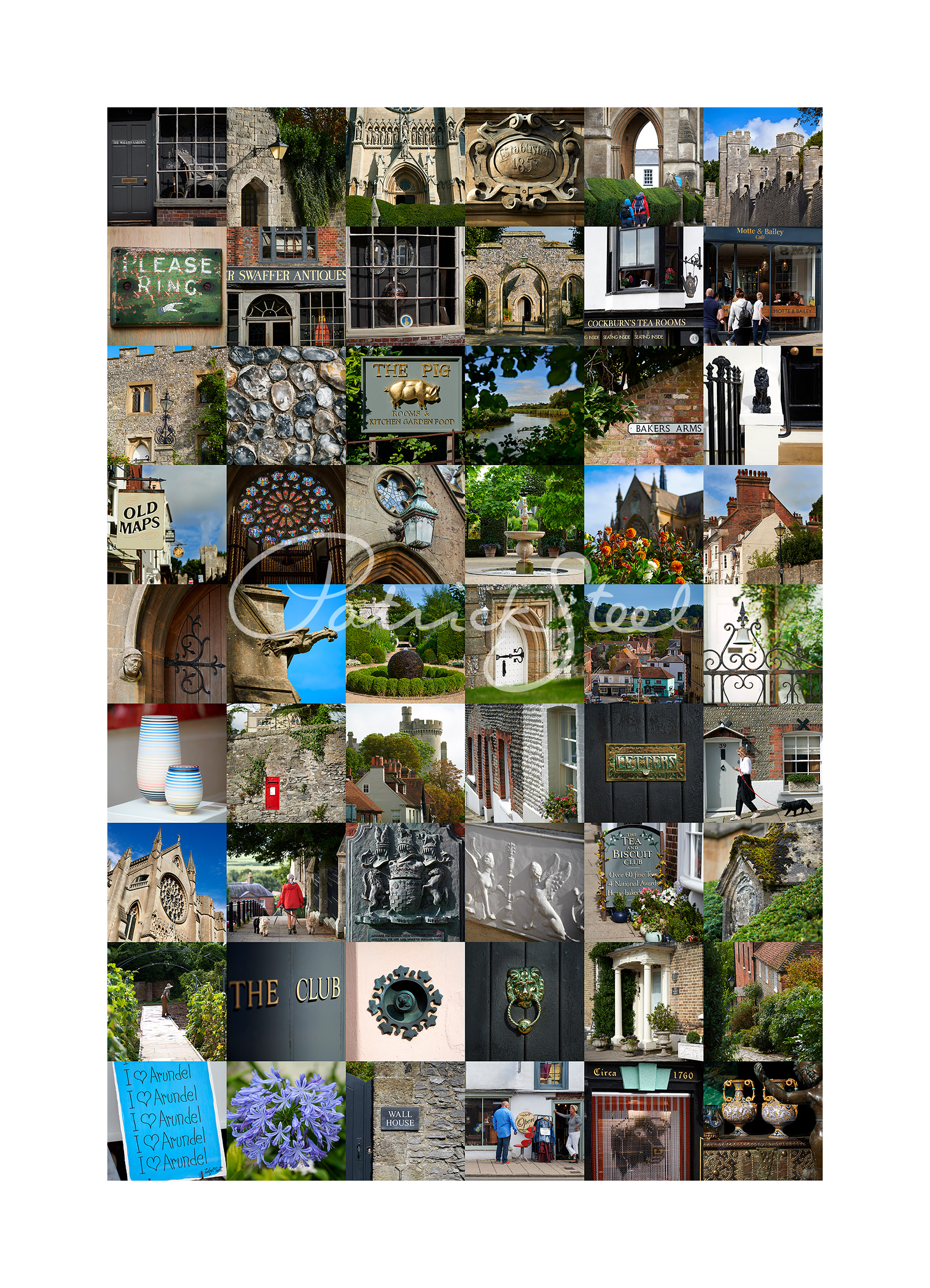 limited edition montage of arundel in west sussex by british photographer patrick steel