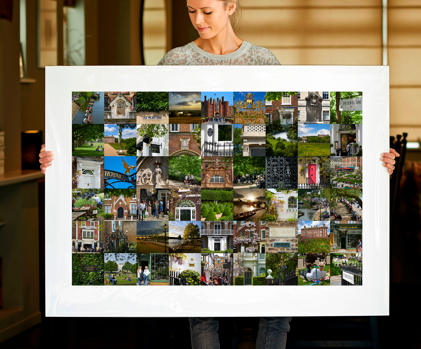A 40 inch sample of: I Love Richmond upon Thames | Rectangular Format Montage| <a href=