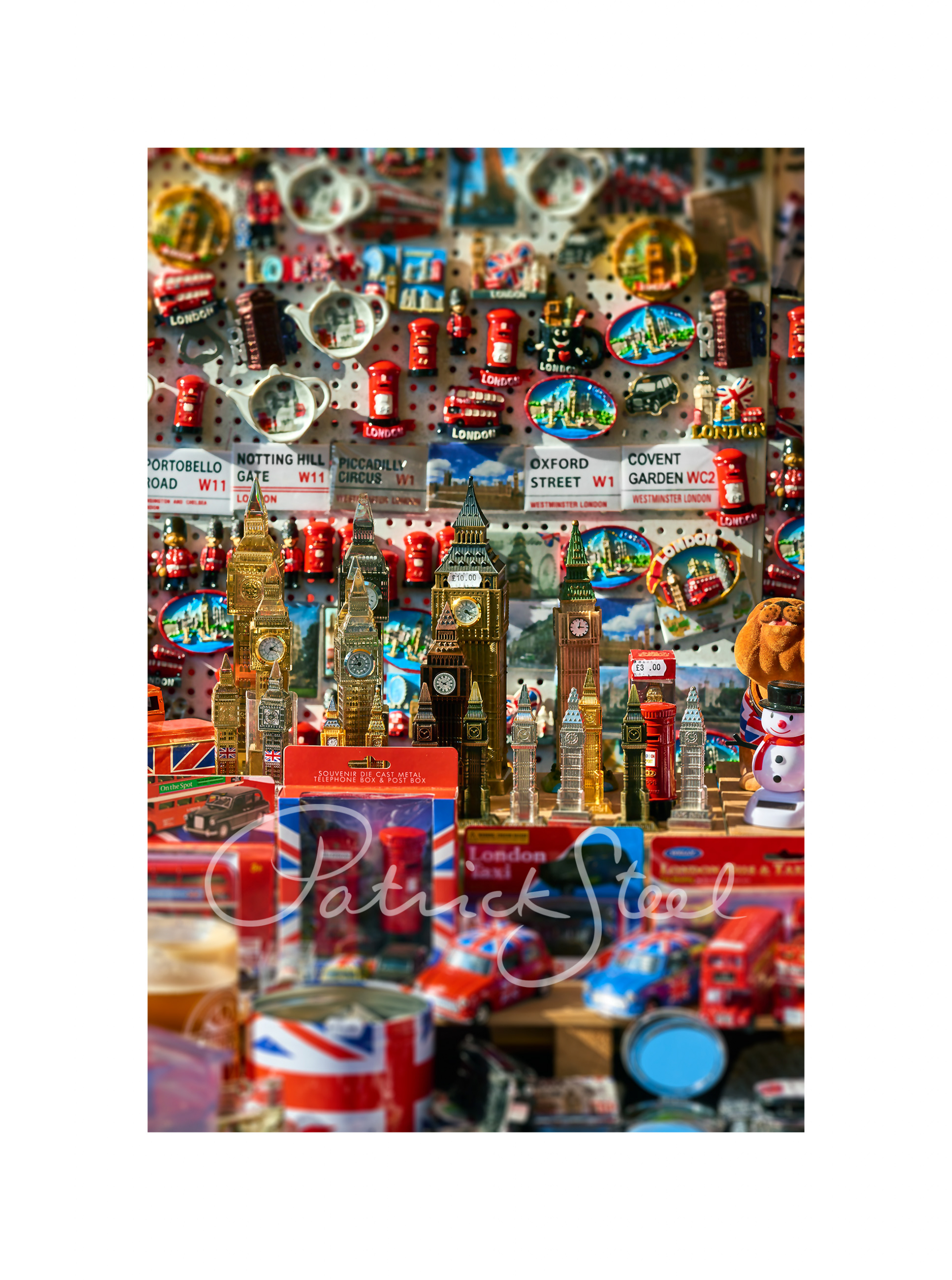 limited edition photograph of london tourist souvenirs by photographer patrick steel