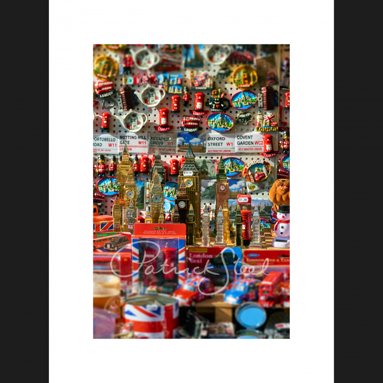 limited edition photograph of london tourist souvenirs by photographer patrick steel