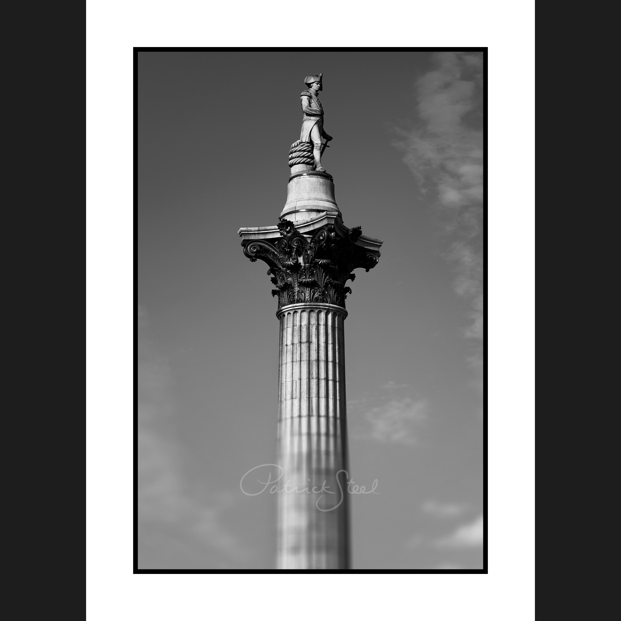 Nelson's Column, Trafalgar Square, London | B&W | <a href=