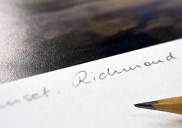 richmond title in pencil image