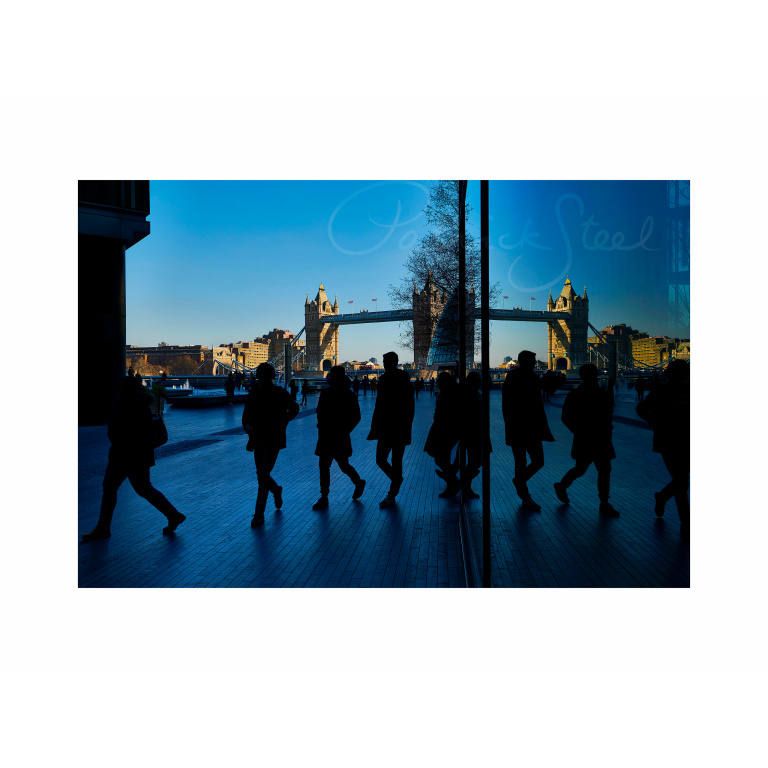limited edition print photograph of tower bridge silhouettes by photographer patrick steel
