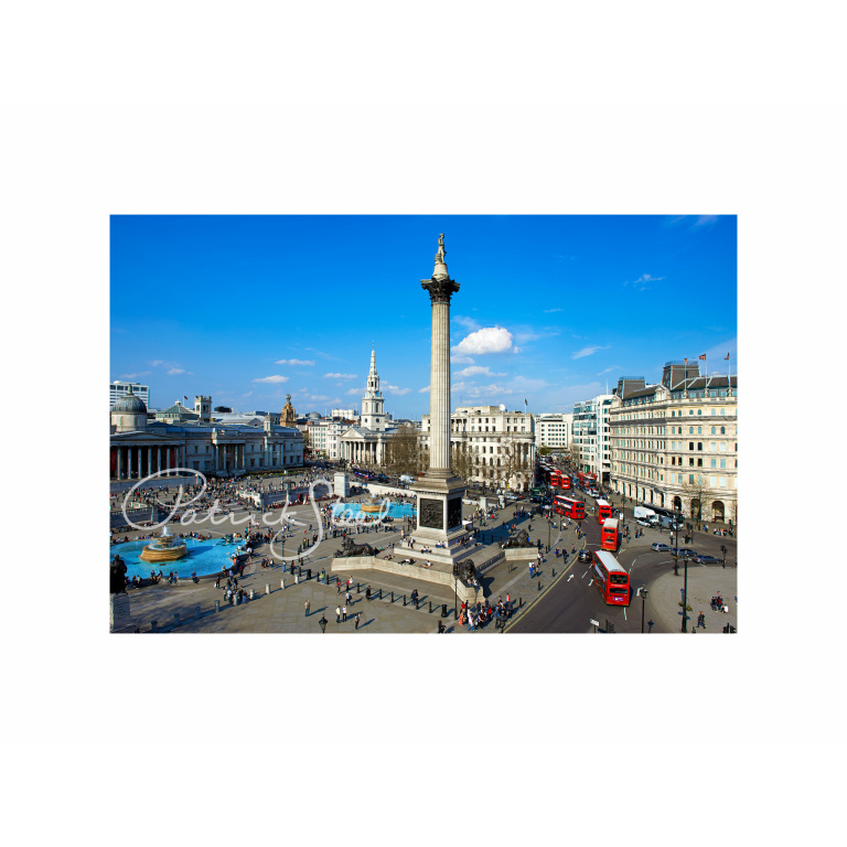 limited edition photograph of trafalgar square london by british photographer patrick steel