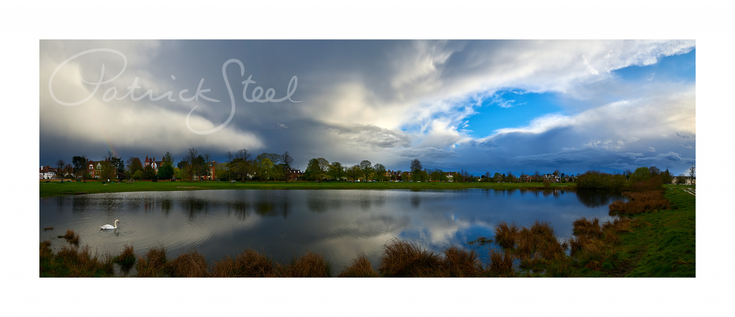 view to southside common across rushmere pond by patrick steel